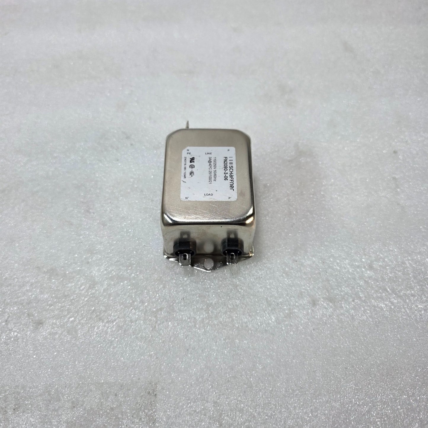 SCHAFFNER FN2080-3-06 EMI RFI LINE FILTER 3A 250V AC SINGLE PHASE POWER NOISE SU