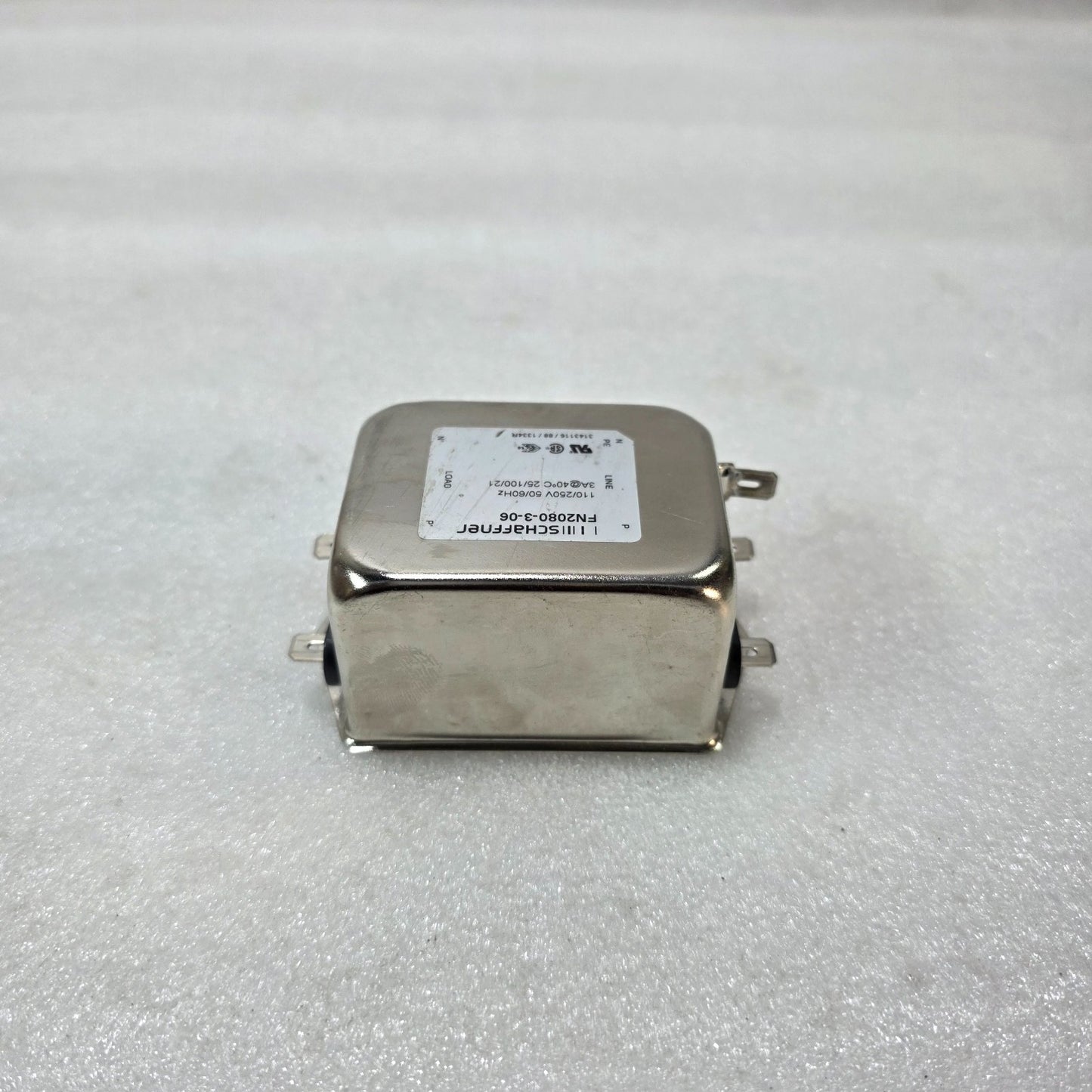 SCHAFFNER FN2080-3-06 EMI RFI LINE FILTER 3A 250V AC SINGLE PHASE POWER NOISE SU