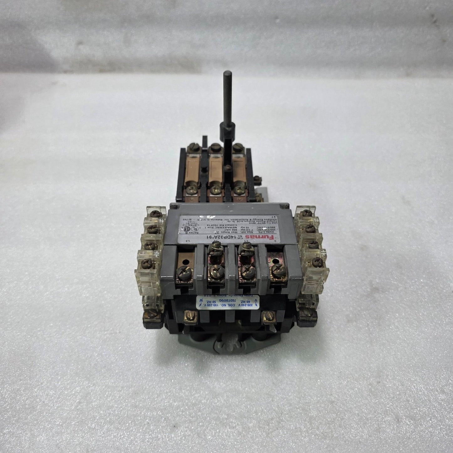 FURNAS 14DP32A91 CONTACTOR WITH 48DC39AA3 OVERLOAD RELAY 220-240V COIL