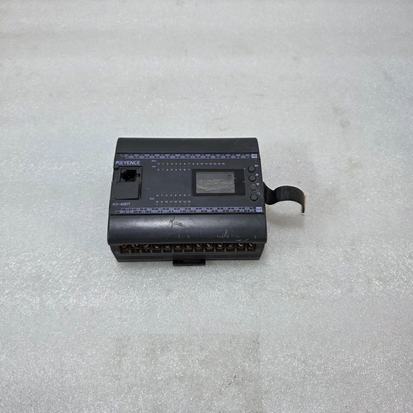 KEYENCE KV-40DT PLC OUTPUT MODULE 24V DC TRANSISTOR OUTPUT KV SERIES INDUSTRIAL