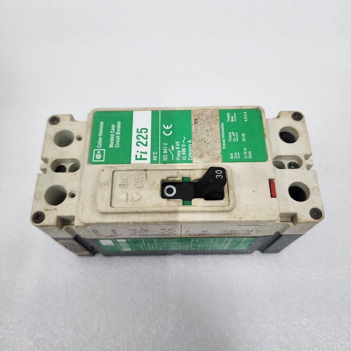 CUTLER HAMMER FI 225 2-POLE CIRCUIT BREAKER 30A