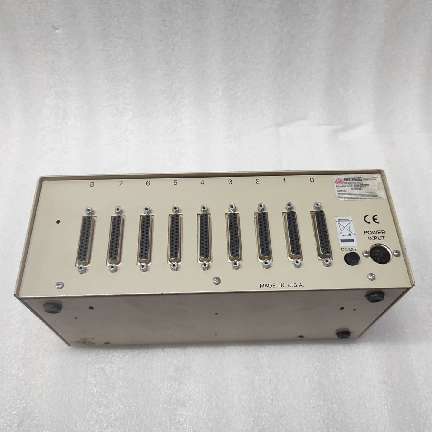 ROSE ELECTRONICS CTP-8S 8-PORT EXTERNAL SWITCH CTP-8S/10X/SW