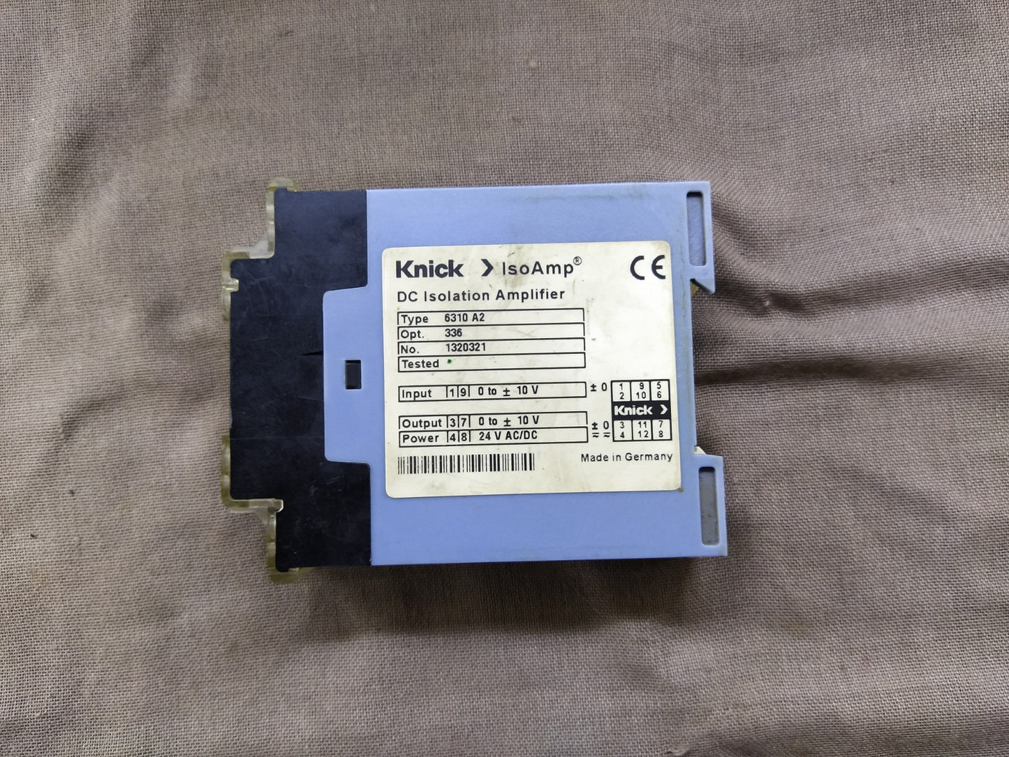 KNICK 6310 A2 DC ISOLATION AMPLIFIER 6310A2