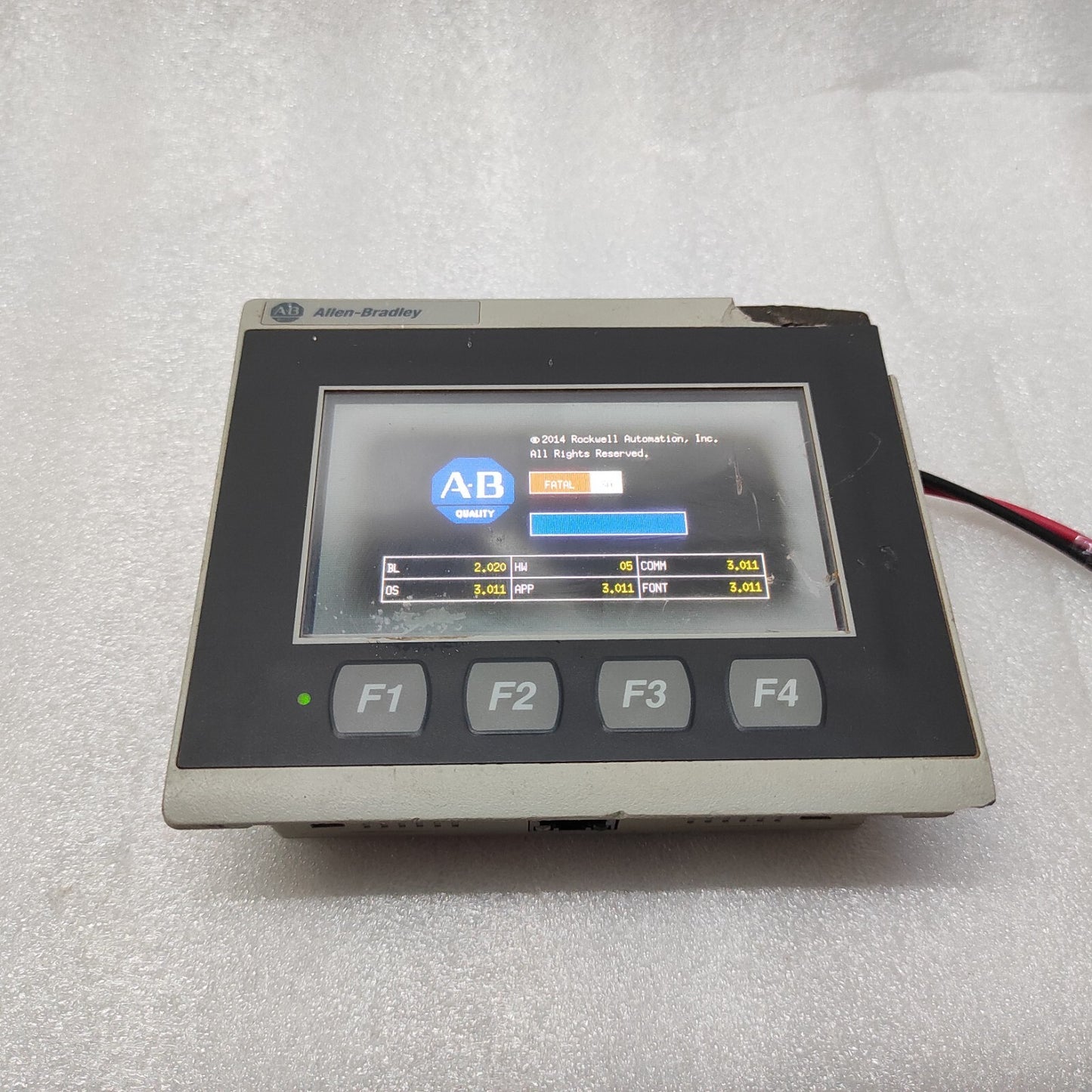 ALLEN BRADLEY PANELVIEW 800 HMI CAT 2711R-T4T SER A DAMAGED BODY