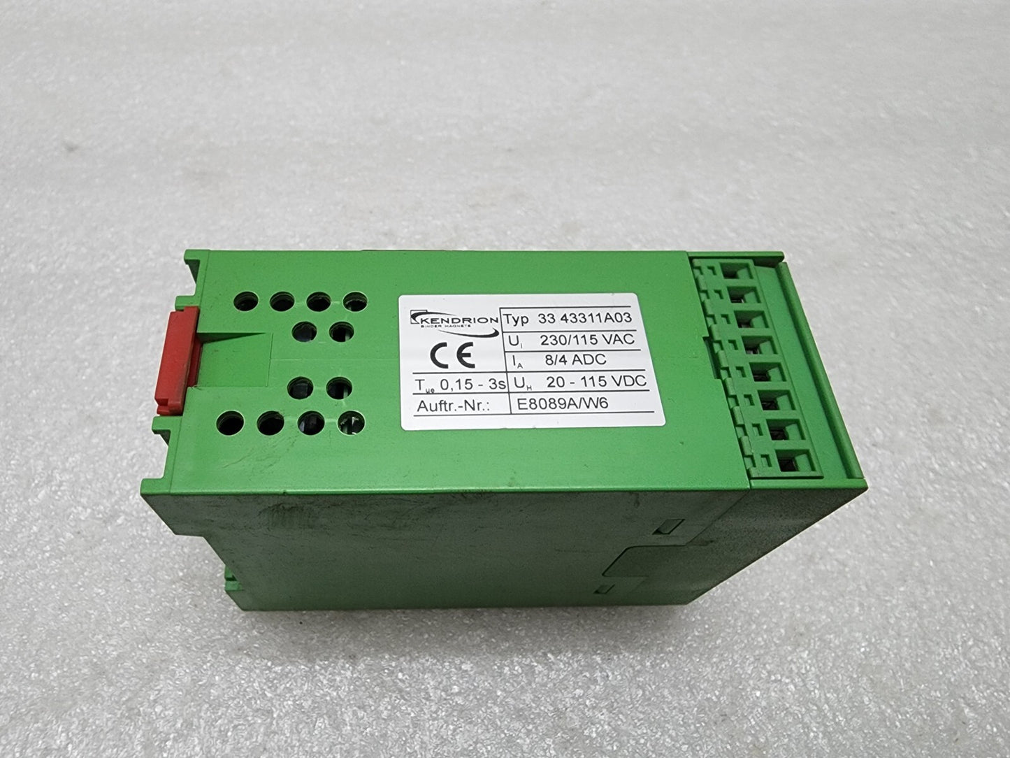 KENDRION 3343311A03 MODULE E8089A/W6 230/115VAC
