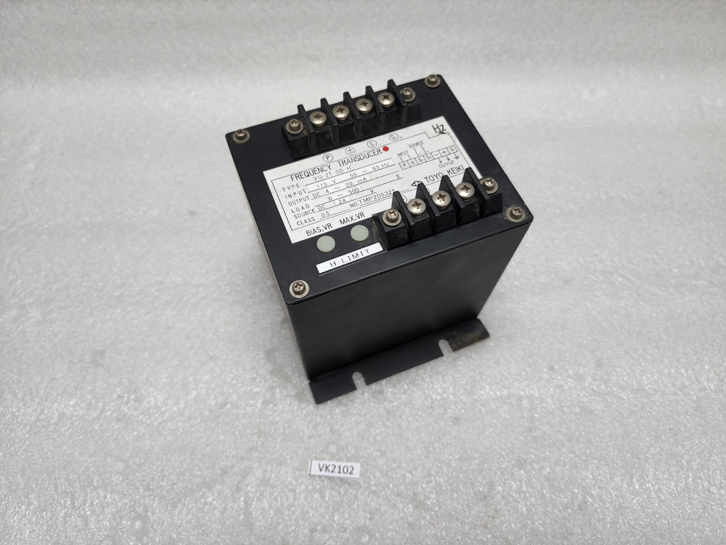 TOYO KEIKI FG-2T-SD-H FREQUENCY TRANSDUCER 24VDC
