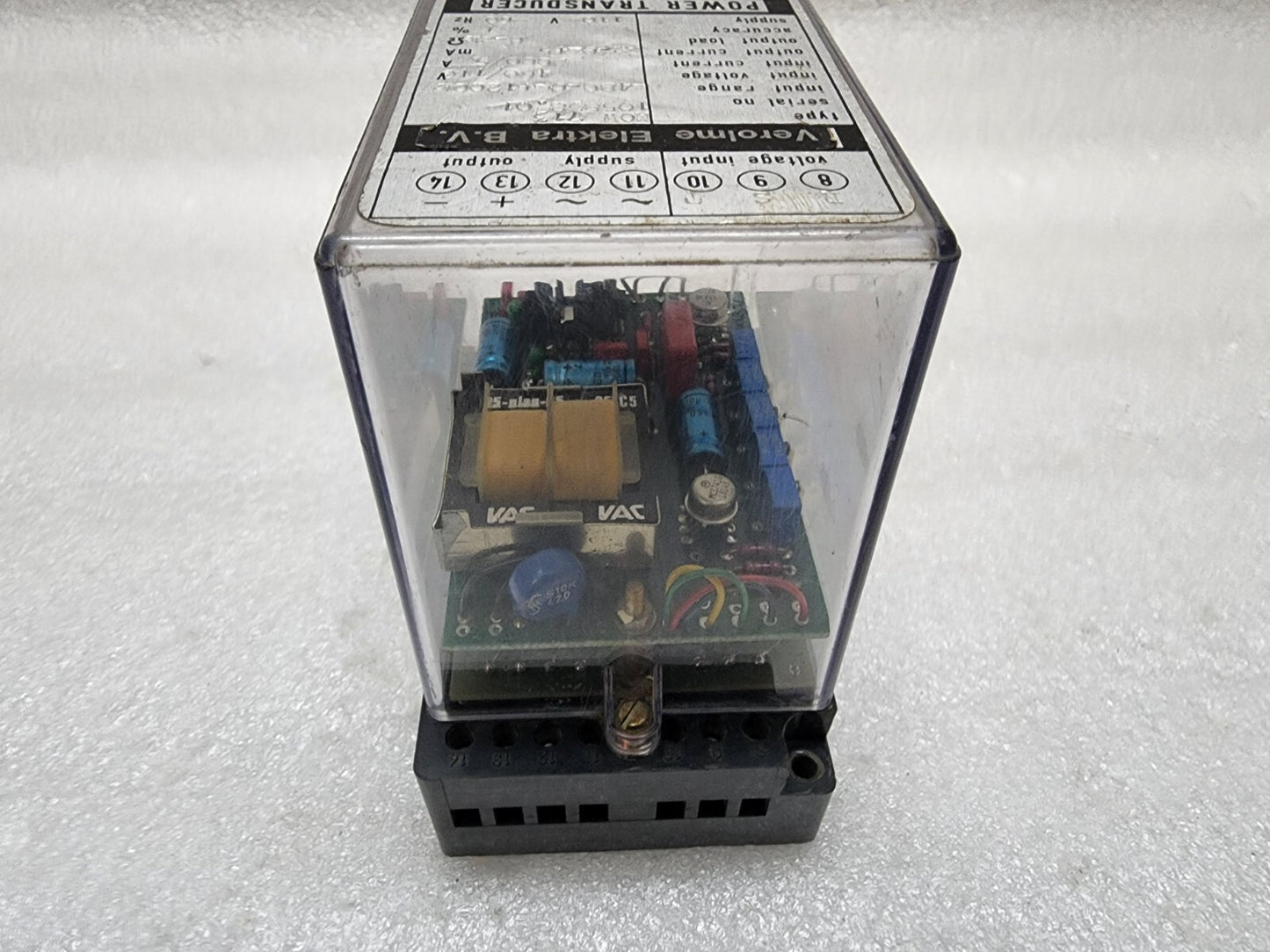 VEROLME ELEKTRA 10V 713 POWER TRANSDUCER 110V