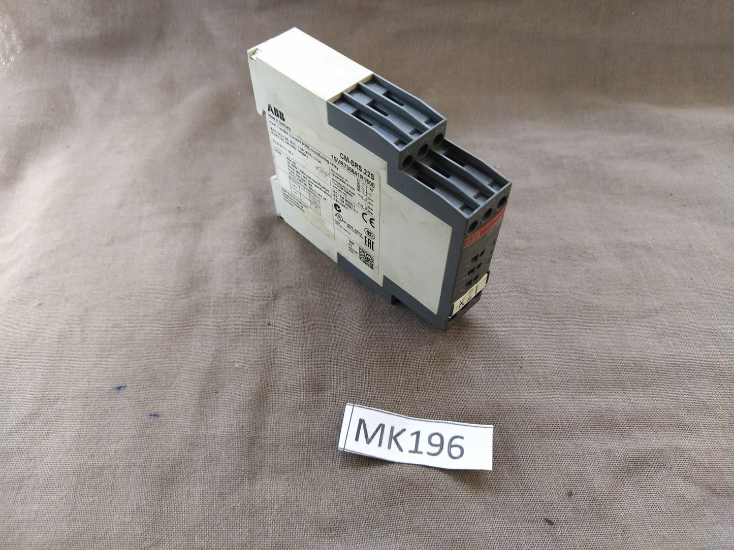 ABB CM-SRS.22S OVER-UNDER CURRENT RMS MONITORING RELAY 1SVR730841R1500