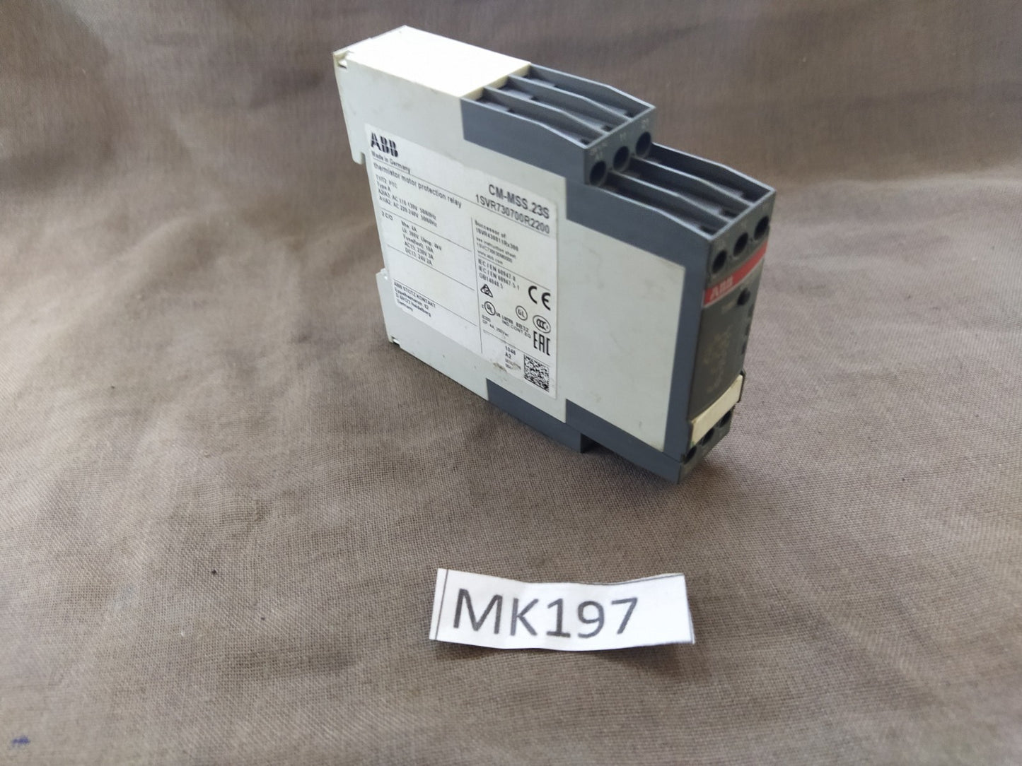 ABB CM-MSS.23S THERMISTOR MOTOR PROTECTION RELAY 1SVR730700R2200