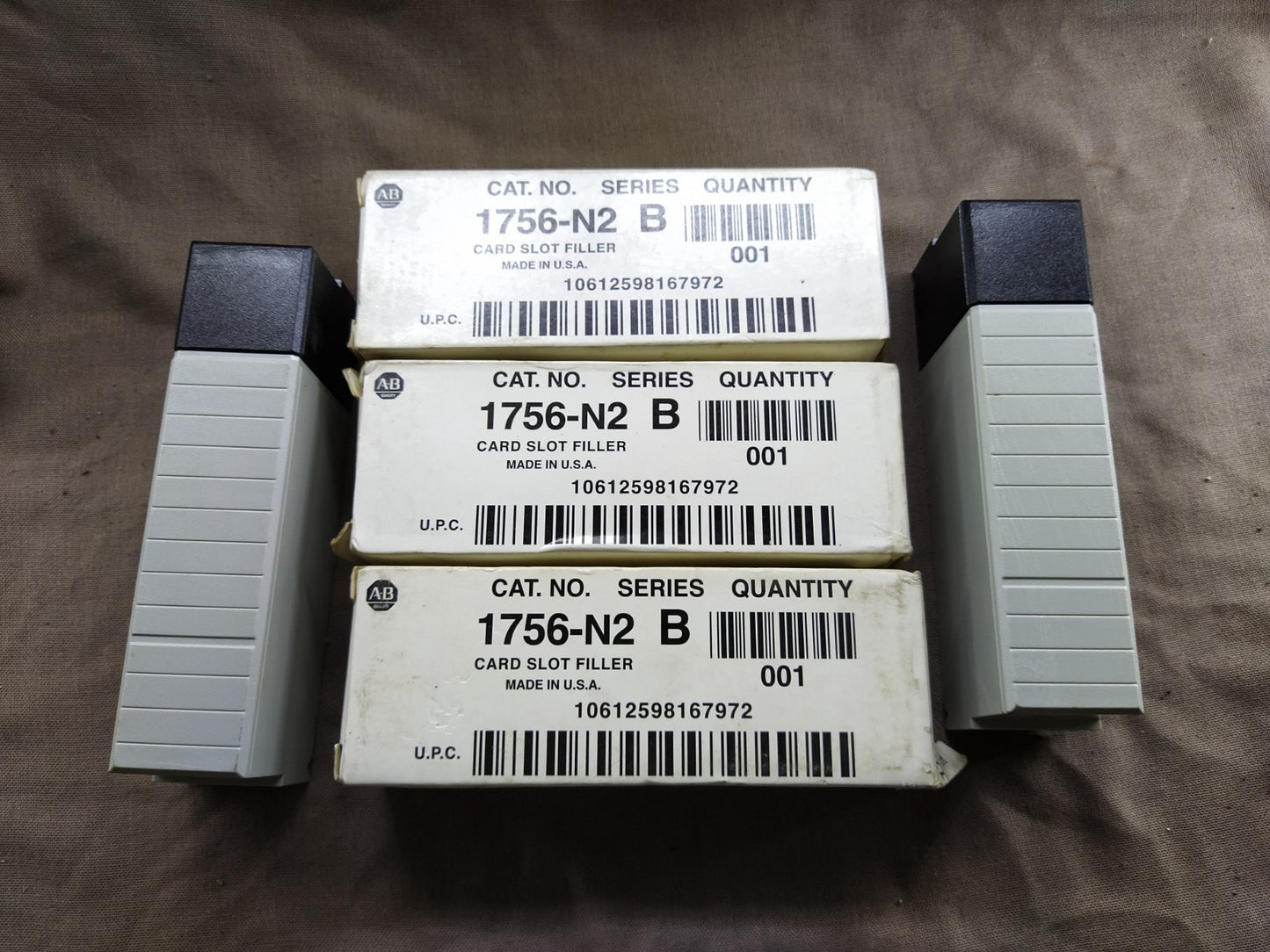 LOT OF 5  UNIT ALLEN BRADLEY 1756-N2 SERIES B CARD SLOT FILLER LOT OF 5 UNIT