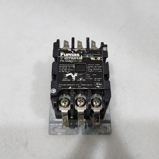 FURNAS 42CF35AFAXE GENERAL PURPOSE CONTACTOR HN53CD 115 COIL VOLTAGE 110-120V