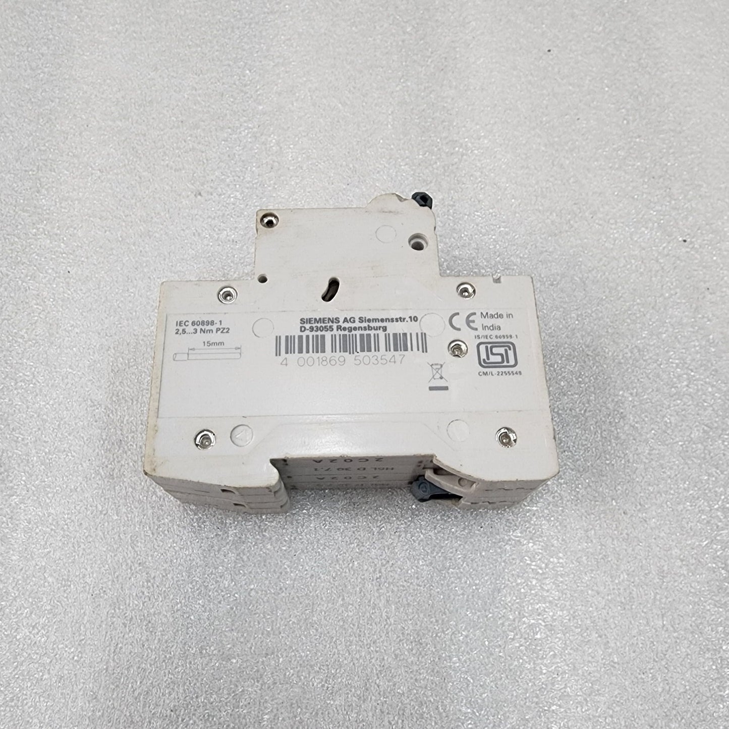 SIEMENS 5SL4202-7RC 2-POLE BREAKER 2A