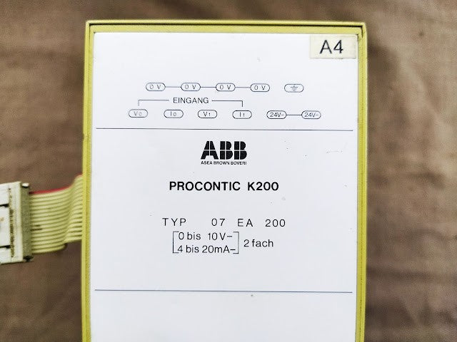 ABB PROCONTIC K200 TYPE 07EA200 GJV3 0724 18 R1 MODULE 07 EA 200
