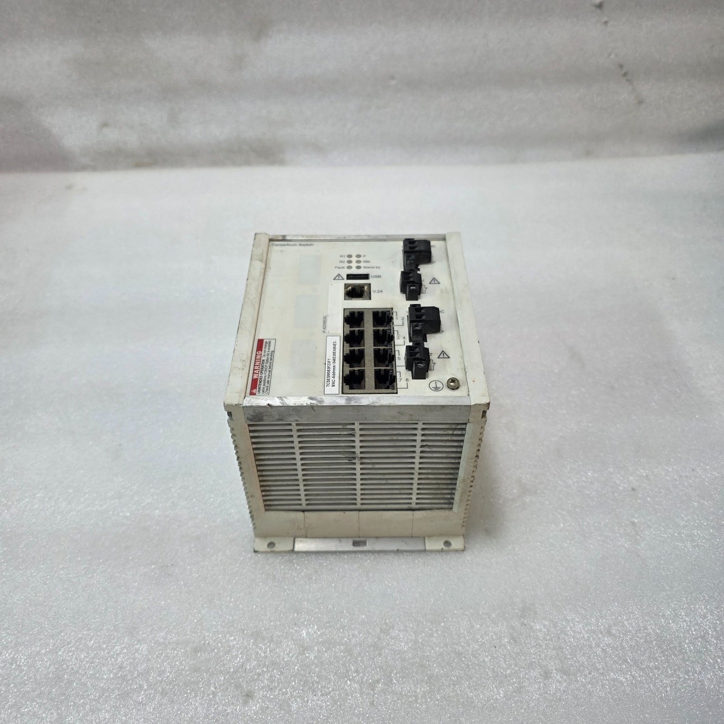 S ELECTRIC TCSESM083F23F1 CONNEXIUM MANAGED ETHERNET SWITCH 8-PORT INDUSTRIAL