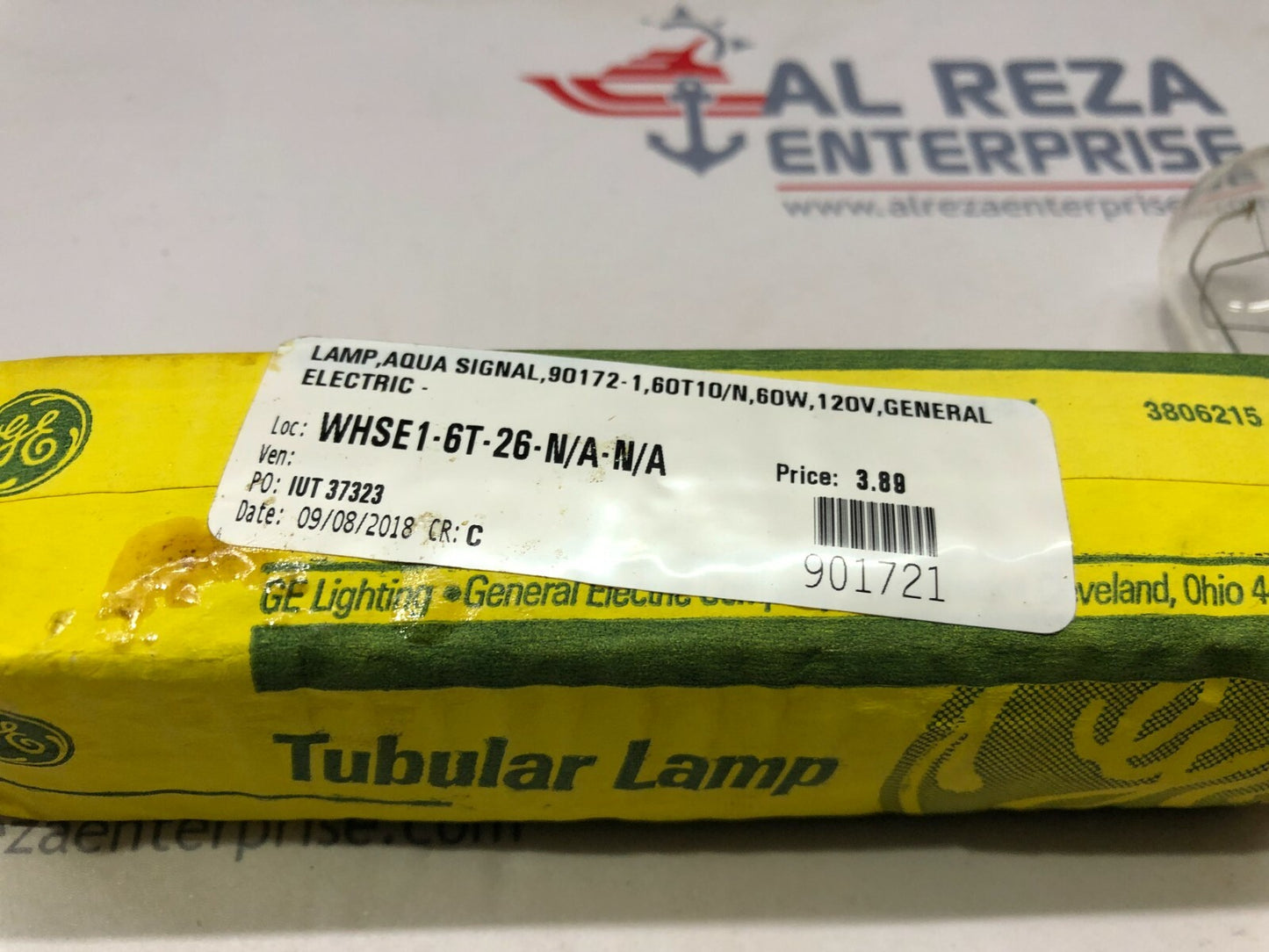 GE LIGHTING 3806215 TUBULAR LAMP 60W 120V 90172-1 LOT OF 6 UNIT