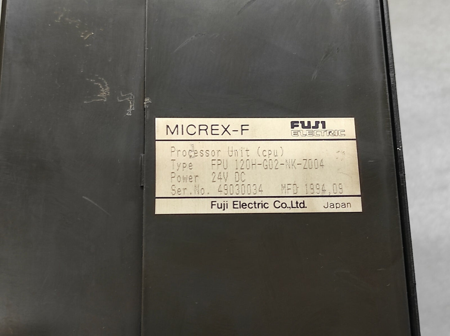FUJI ELECTRIC FPU 120H-G02-NK-Z004 PROCESSOR UNIT 24V DC
