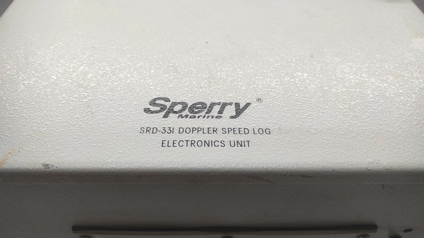 SPERRY MARINE 0395618072274 DOPPLLER SPEED LOG SYSTEM SRD-331