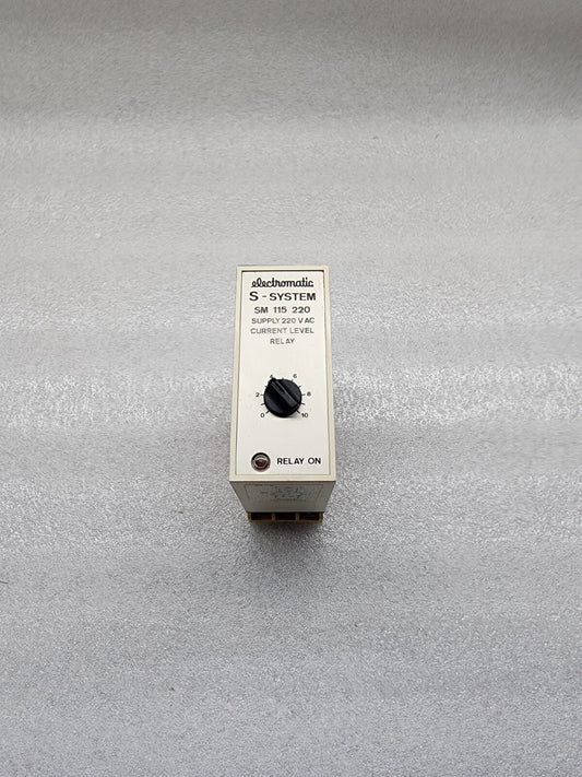 ELECTROMATIC SM115220 CURRENT LEVEL RELAY 220V