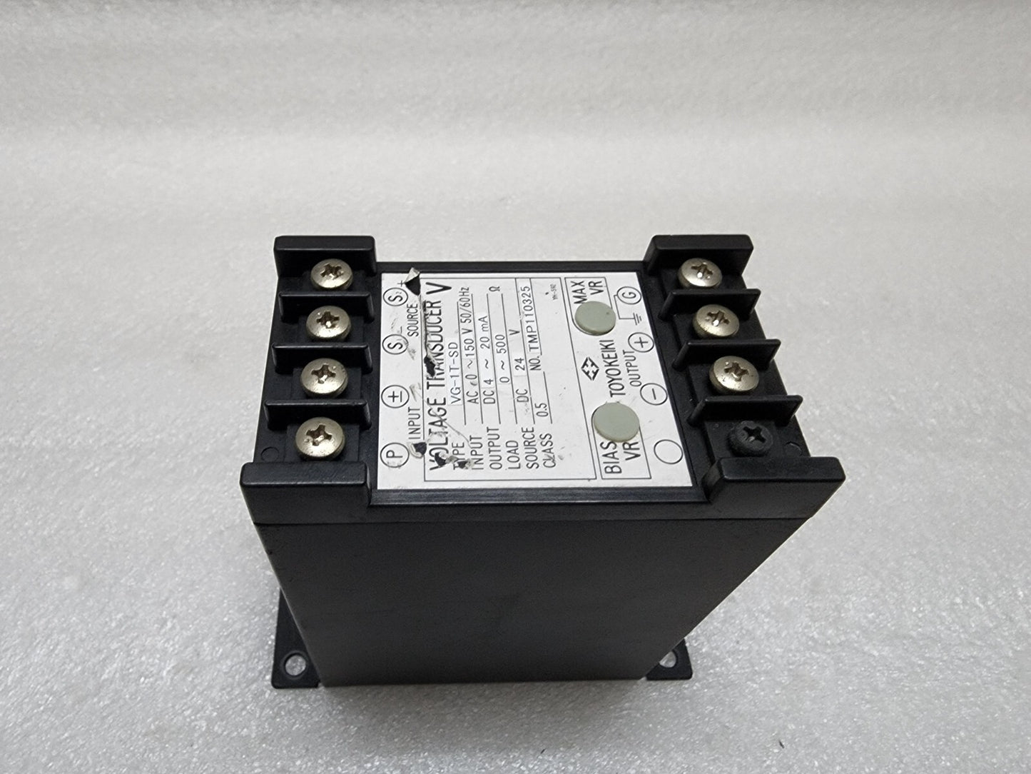 TOYO KEIKI VG-1T-SD VOLTAGE TRANSDUCER 24VDC
