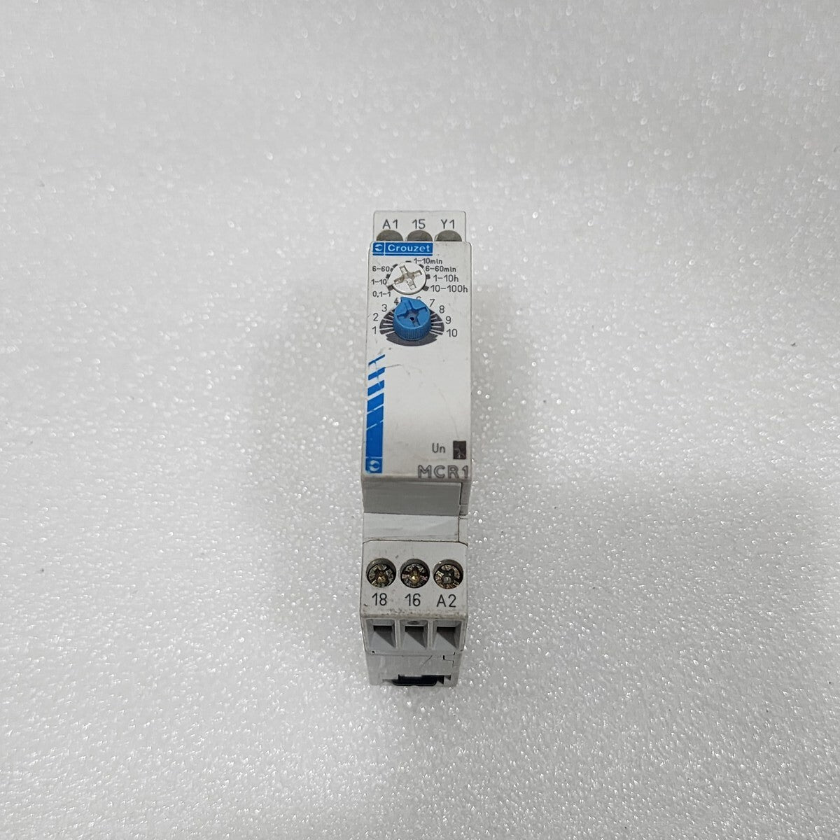 CROUZET MCR1 SINGLE FUNCTION TIME DELAY RELAY 88826135 0.1S-100H 24VAC-DC/24-240