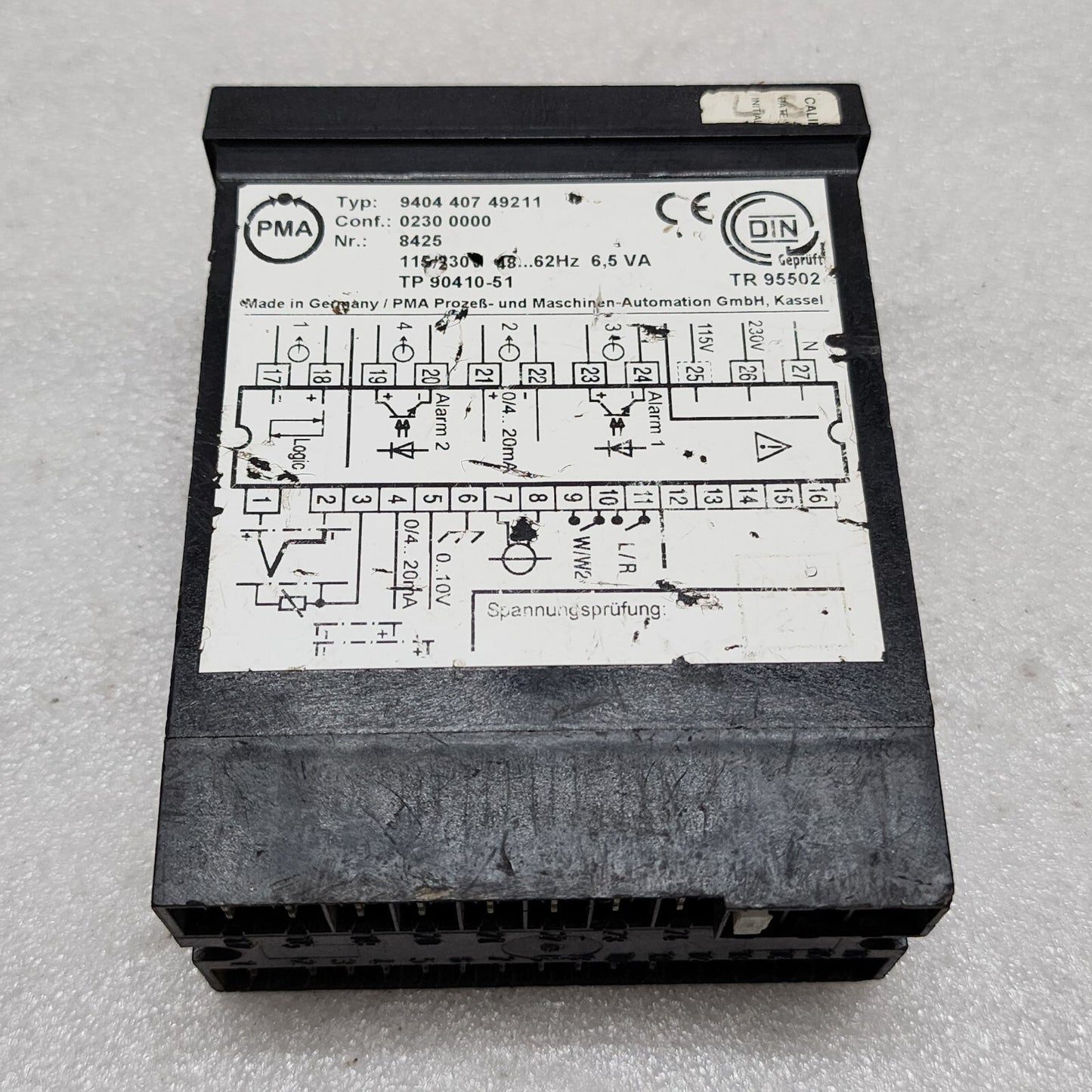 PMA KS 40 TEMPERATURE CONTROLLER 940440749211 115-230V TYPE 9404 407 49211