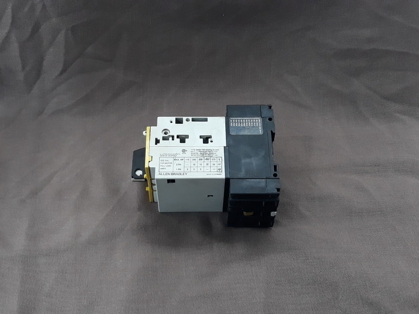 ALLEN BRADLEY CAT 190-CPS40 AND CAT 190-P320 CONTACTOR PROTECTOR STARTER