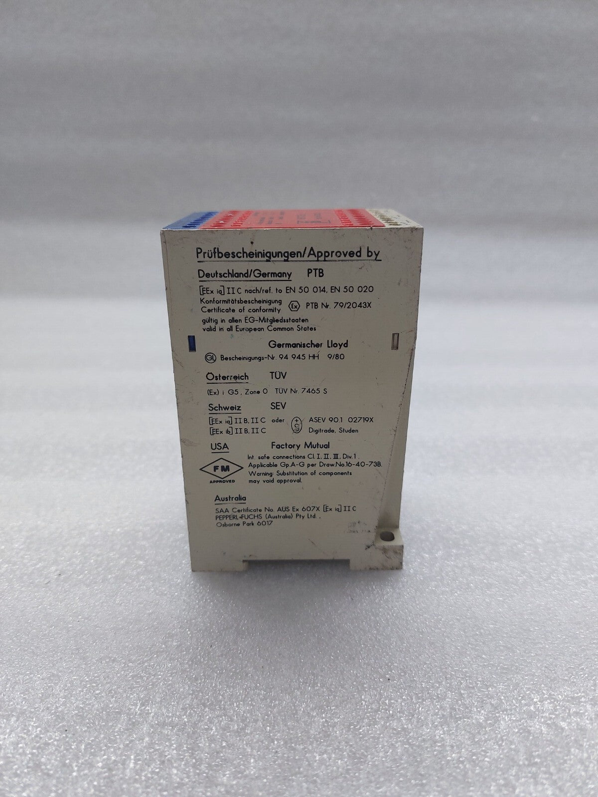 PEPPERL + FUCHS WE77/EX2 SWITCH AMPLIFIER 01669-S