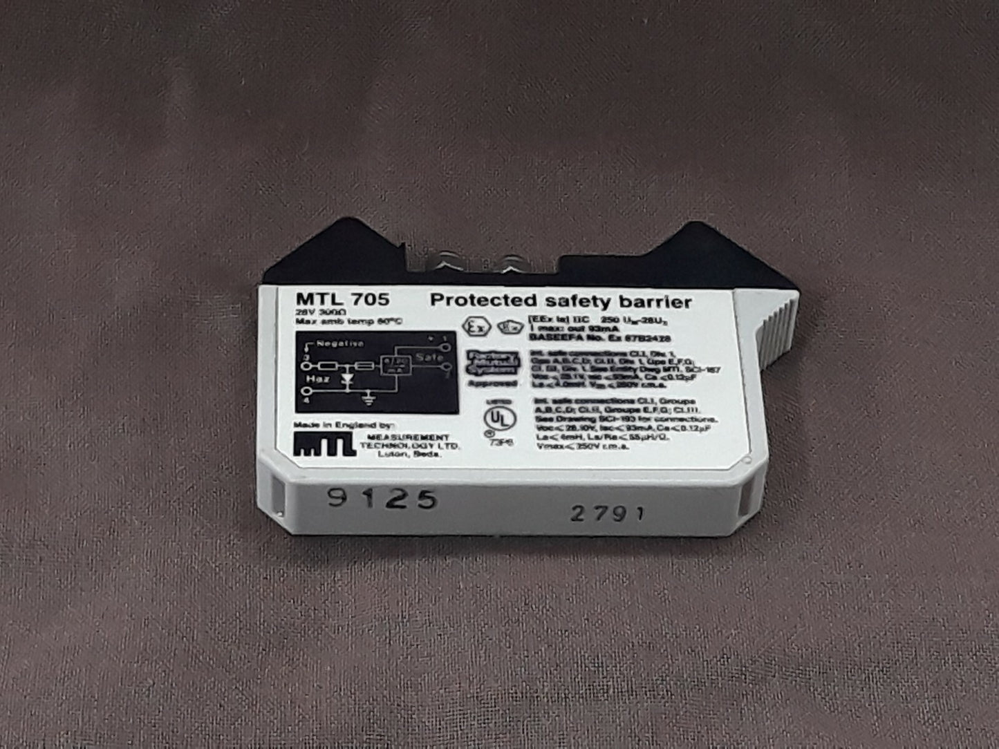 Measurement Technologies MTL 705 Protected Safety Barrier