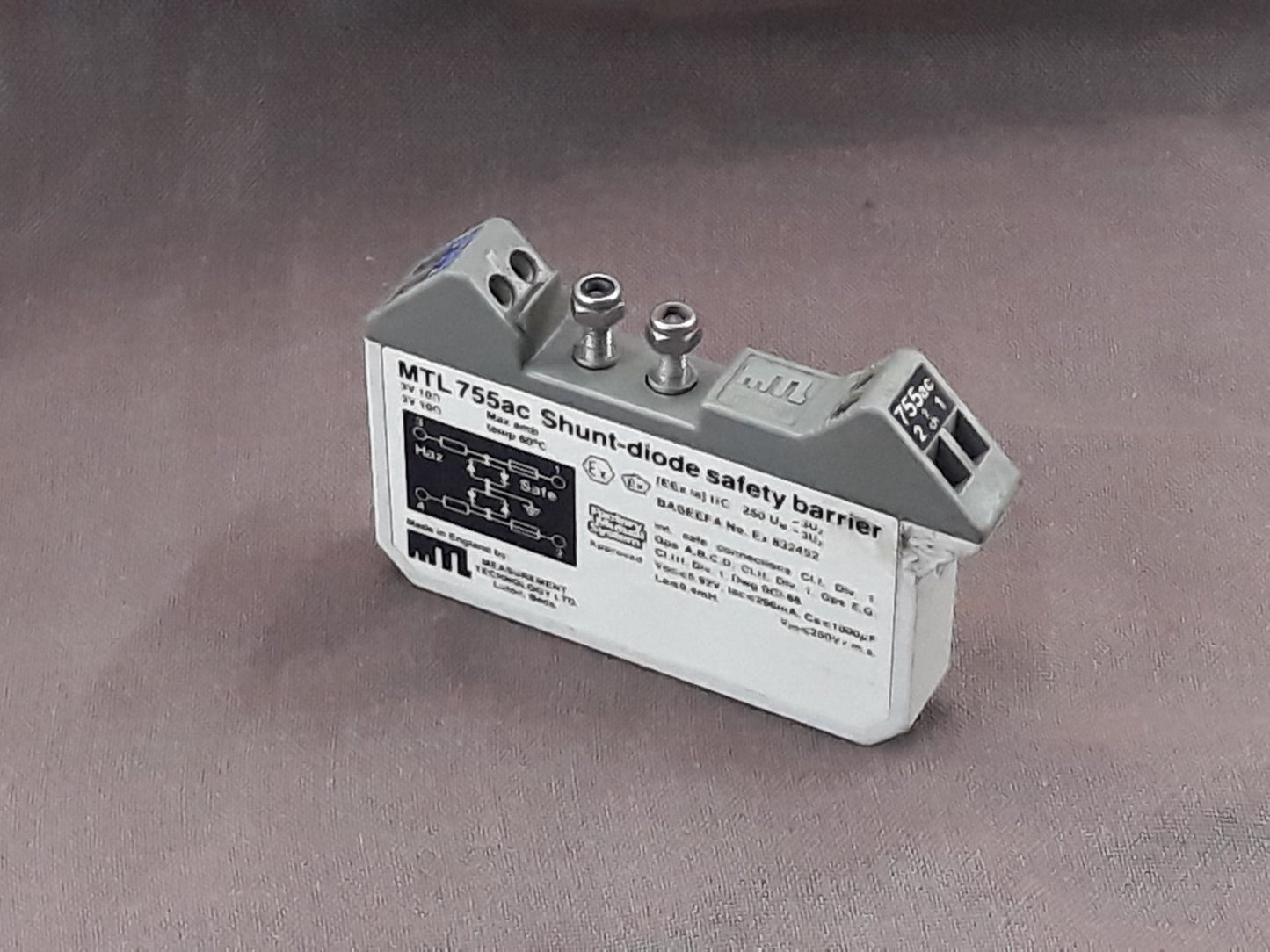 MEASUREMENT TECHNOLOGIES MTL 765AC SHUNT DIODE SAFETY BARRIER
