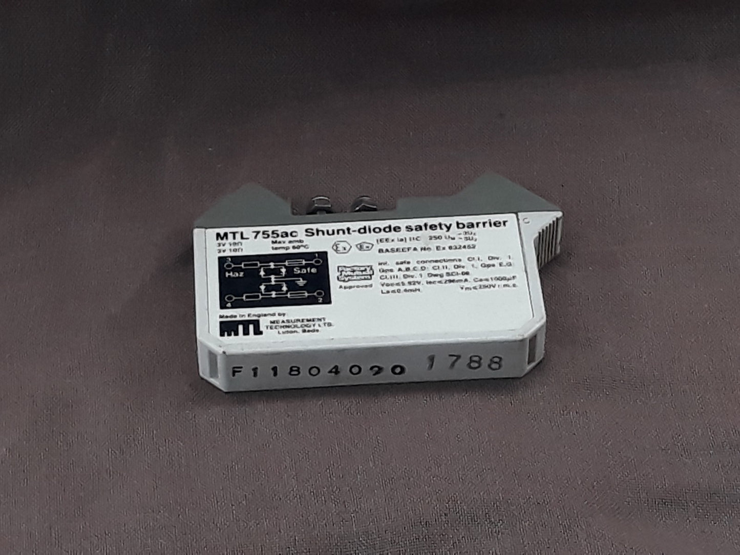 MEASUREMENT TECHNOLOGIES MTL 765AC SHUNT DIODE SAFETY BARRIER
