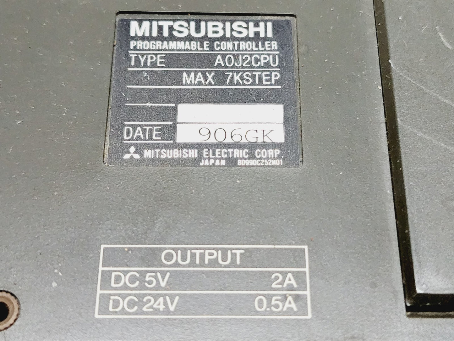 MITSUBISHI AOJ2CPU PROGRAMMABLE CONTROLLER