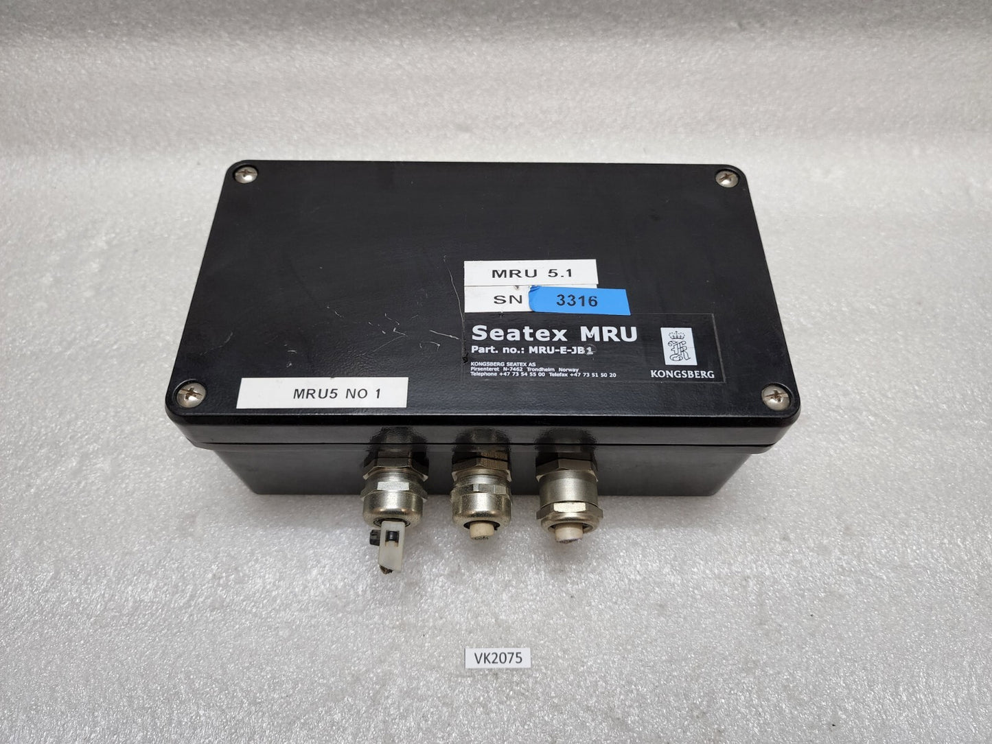 KONGSBERG SEATEX MRU-E-JB1 MOTION REFERENCE UNIT