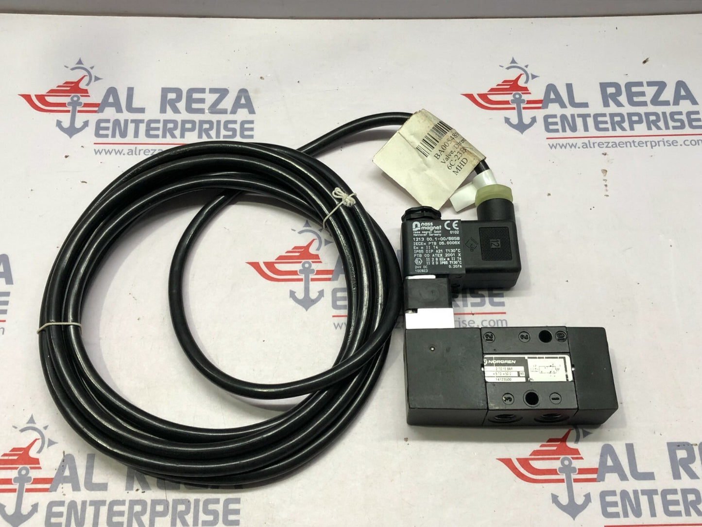 NORGREN 14123500 2-10 BAR NASS MAGNET 1213 00. 1-00/6858 24VDC BA0054891 DIRECTI