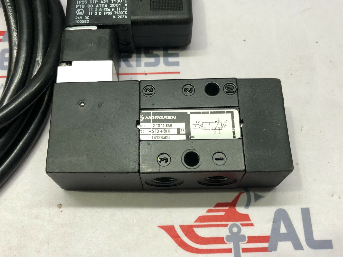 NORGREN 14123500 2-10 BAR NASS MAGNET 1213 00. 1-00/6858 24VDC BA0054891 DIRECTI