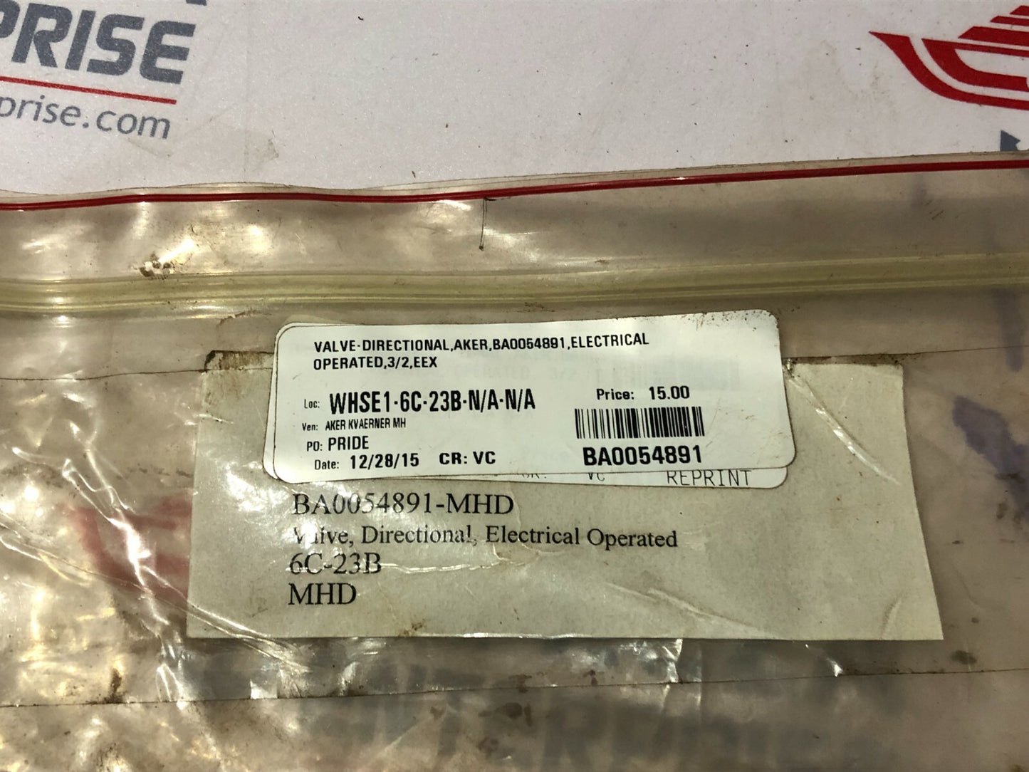 NORGREN 14123500 2-10 BAR NASS MAGNET 1213 00. 1-00/6858 24VDC BA0054891 DIRECTI