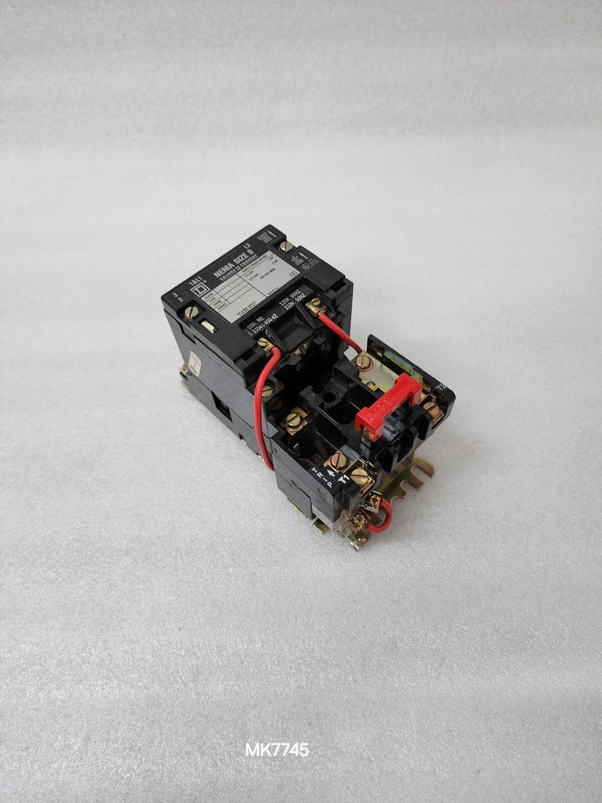 SQUARE D SB0-1 SER A MANUAL MOTOR STARTER COIL VOLTAGE 110-120V