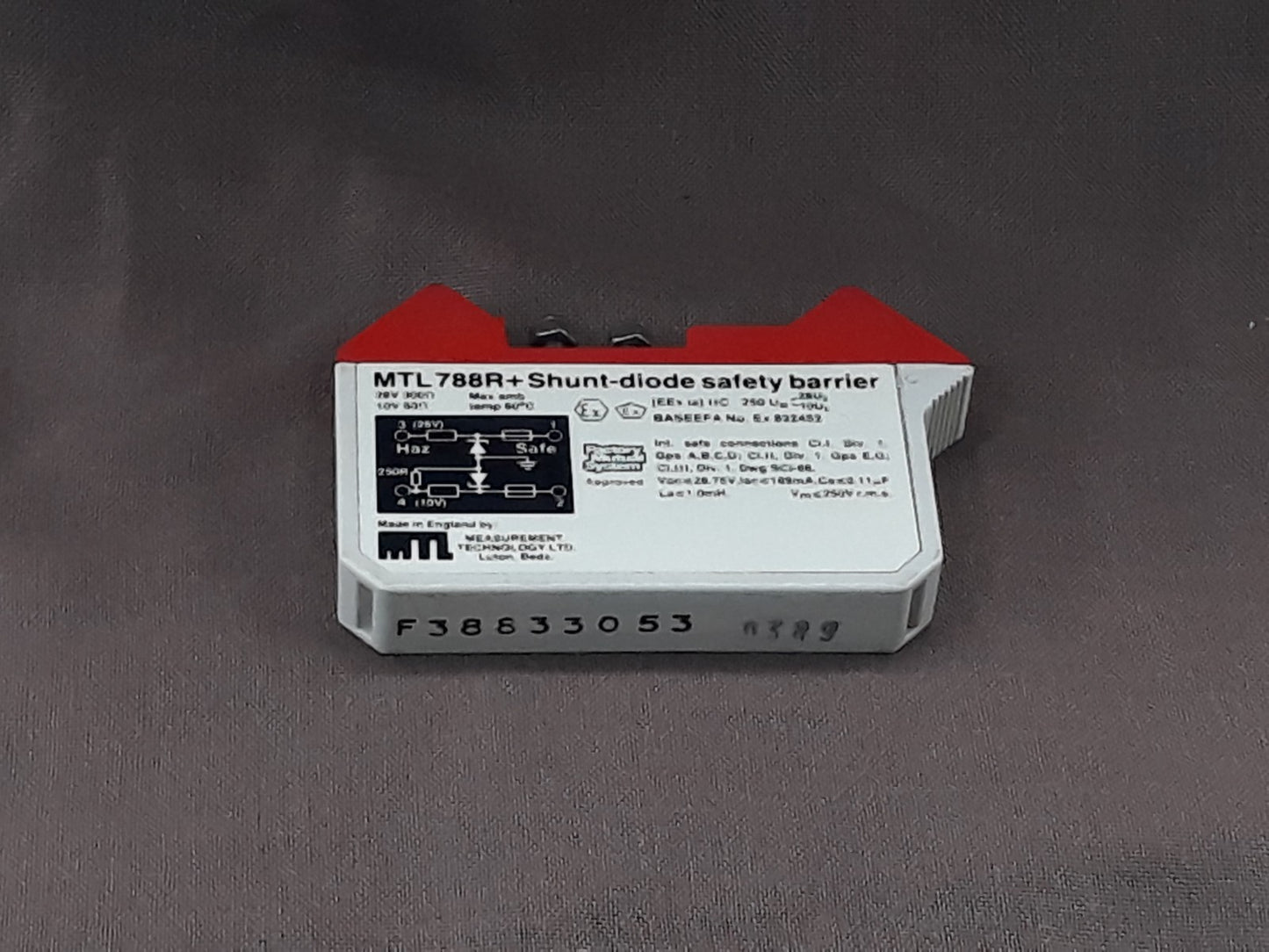 MEASUREMENT TECHNOLOGIES MTL 788R+ SHUNT DIODE SAFETY BARRIER