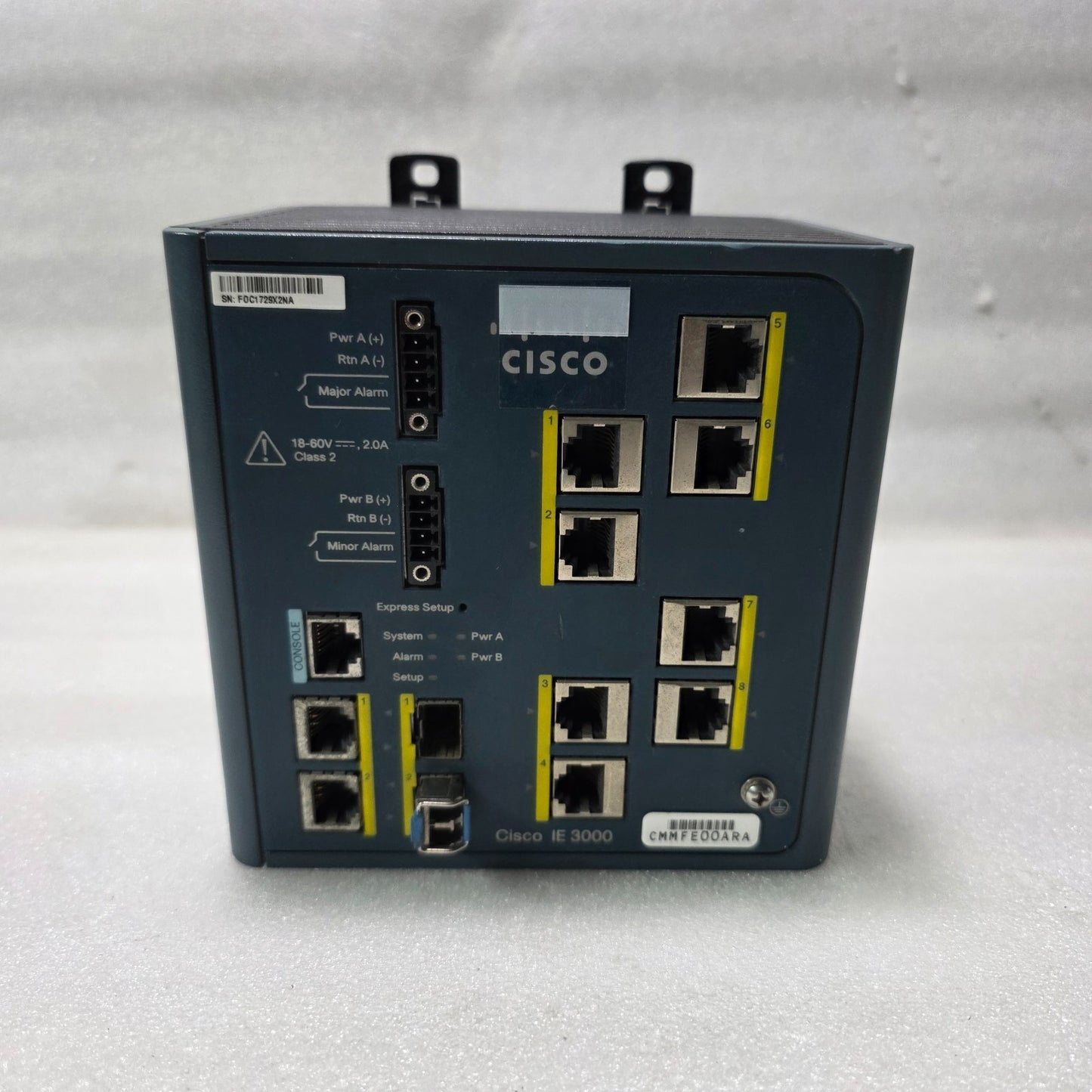 CISCO IE-3000-8TC V02 INDUSTRIAL ETHERNET SWITCH | IOS 15.0(2)EY1  | 18–60V DC