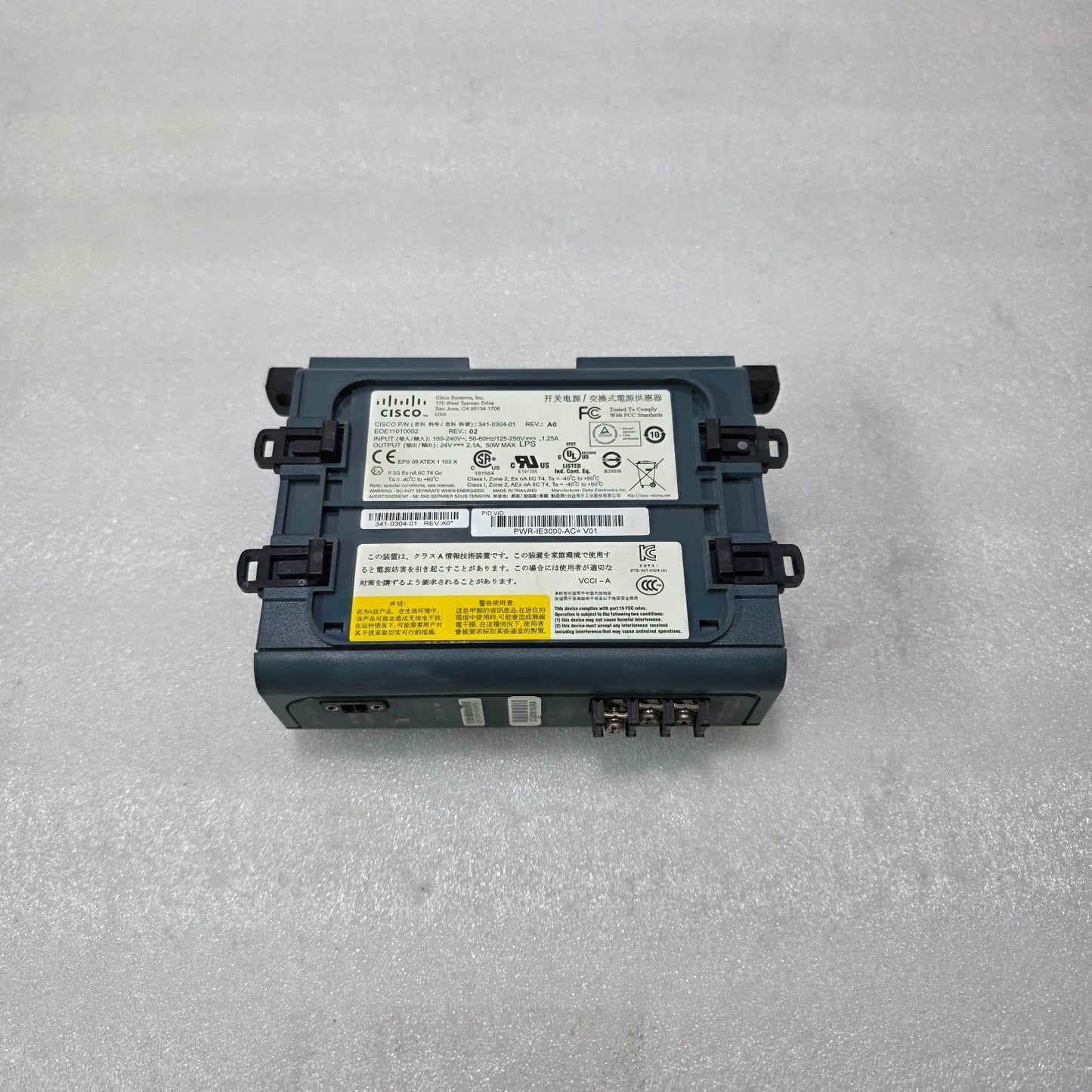CISCO PWR-IE3000-AC INDUSTRIAL POWER SUPPLY | 341-0304-01 | 24V 2.1A 50W