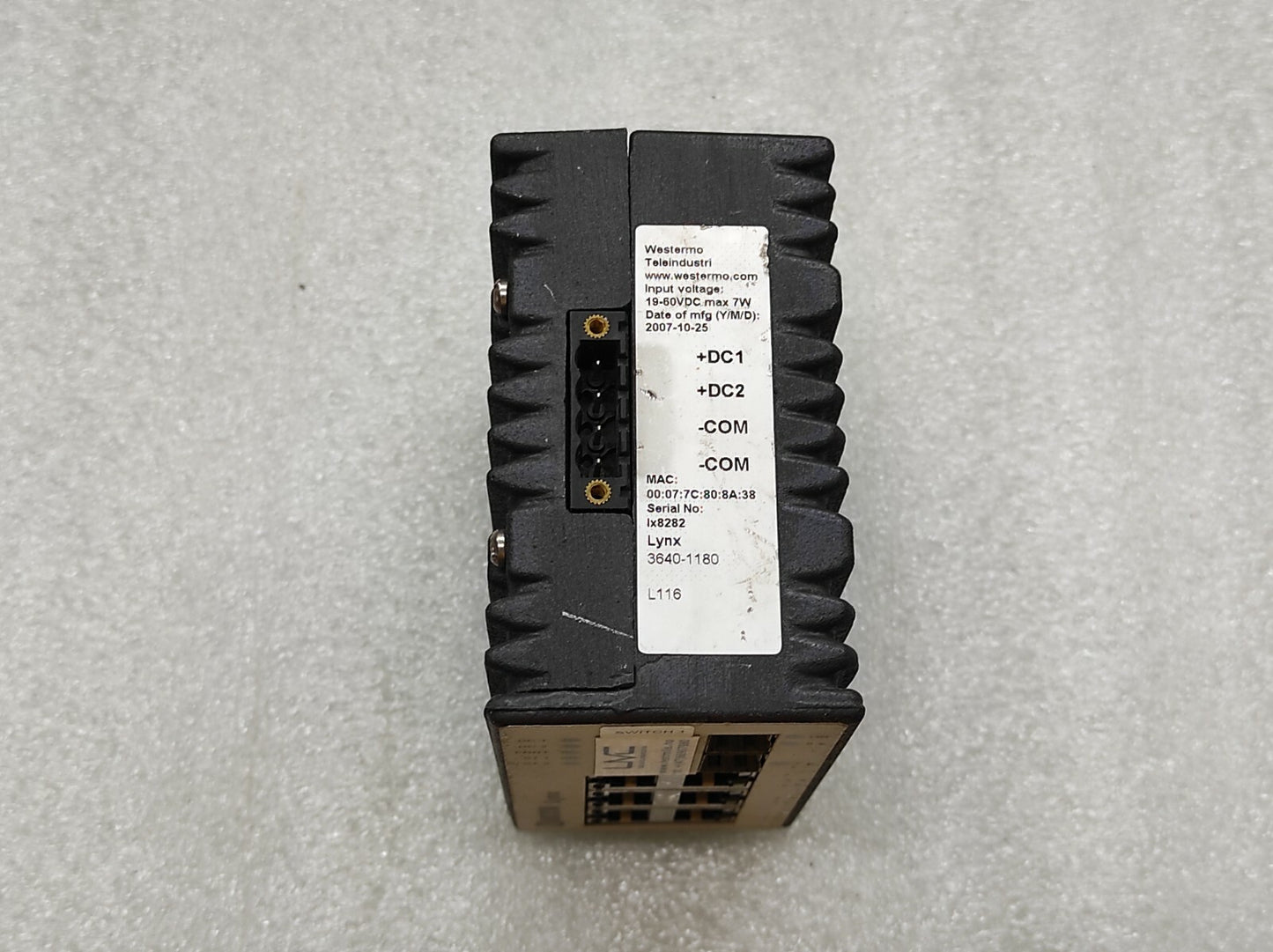 WESTERMO LYNX 3640-1180 ETHERNET SWITCH 19-60VDC