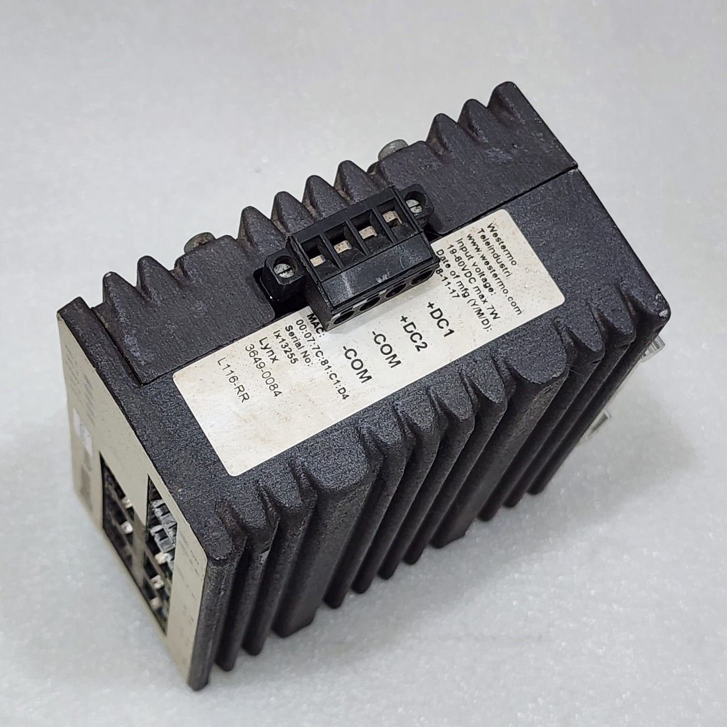 WESTERMO LYNX 3649-0084 ETHERNET SWITCH 19-60VDC