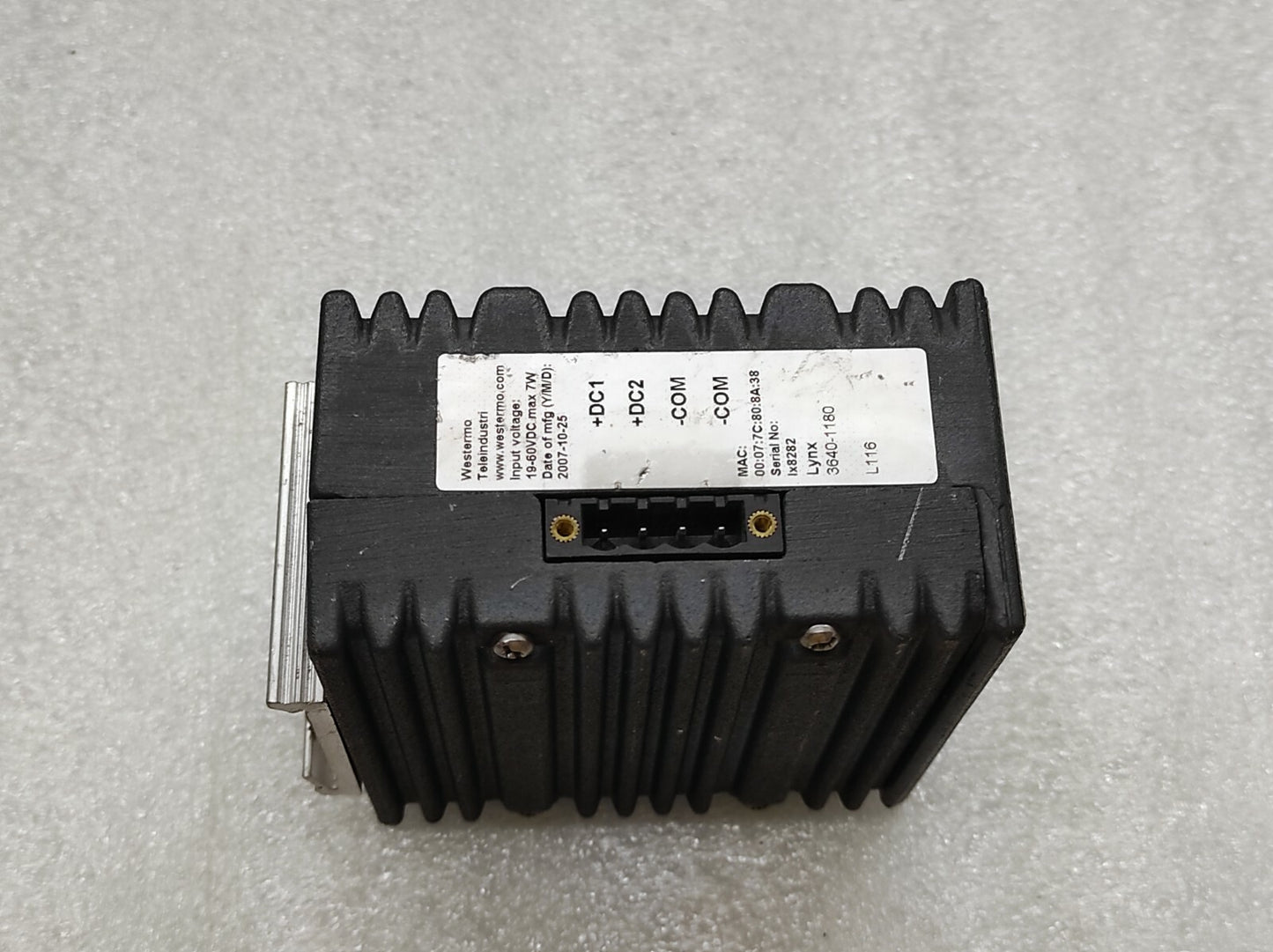 WESTERMO LYNX 3640-1180 ETHERNET SWITCH 19-60VDC