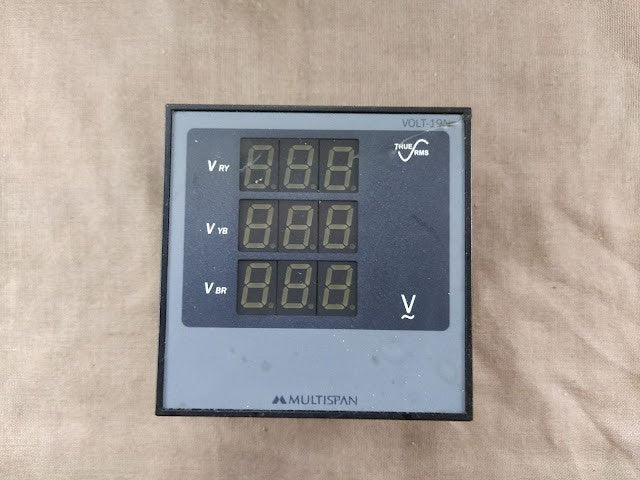 MULTISPAN VOLT-19N 3-PHASE VOLTAGE METER VOLT19N