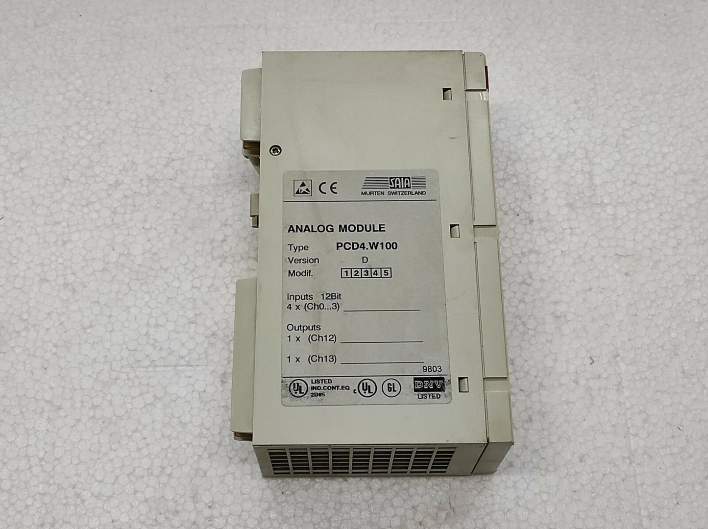 Saia PCD4.W100 Analog Module Version D PCD4W100