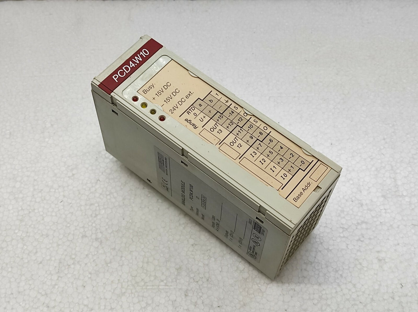 Saia PCD4.W100 Analog Module Version D PCD4W100