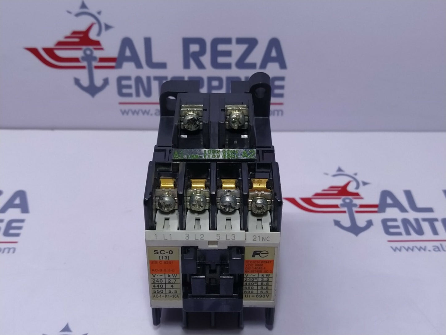 FUJI ELECTRIC SC-0 MAGNETIC CONTACTOR 3-POLE 20A MOTOR CONTACTOR, COIL 100-110V