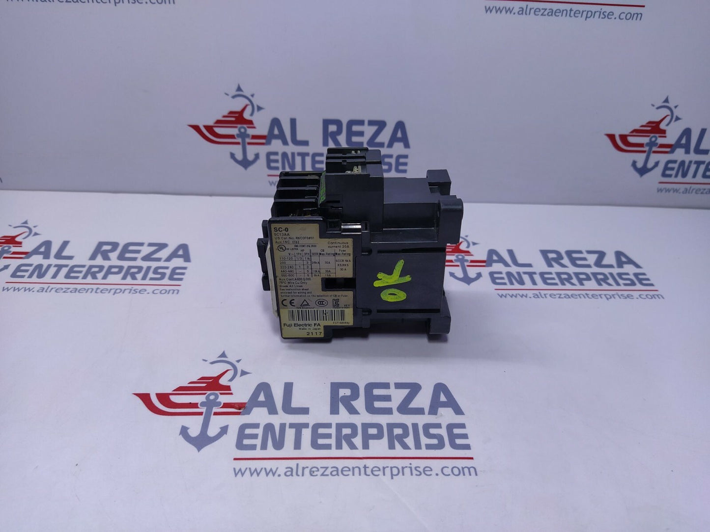 FUJI ELECTRIC SC-0 MAGNETIC CONTACTOR 3-POLE 20A MOTOR CONTACTOR, COIL 100-110V
