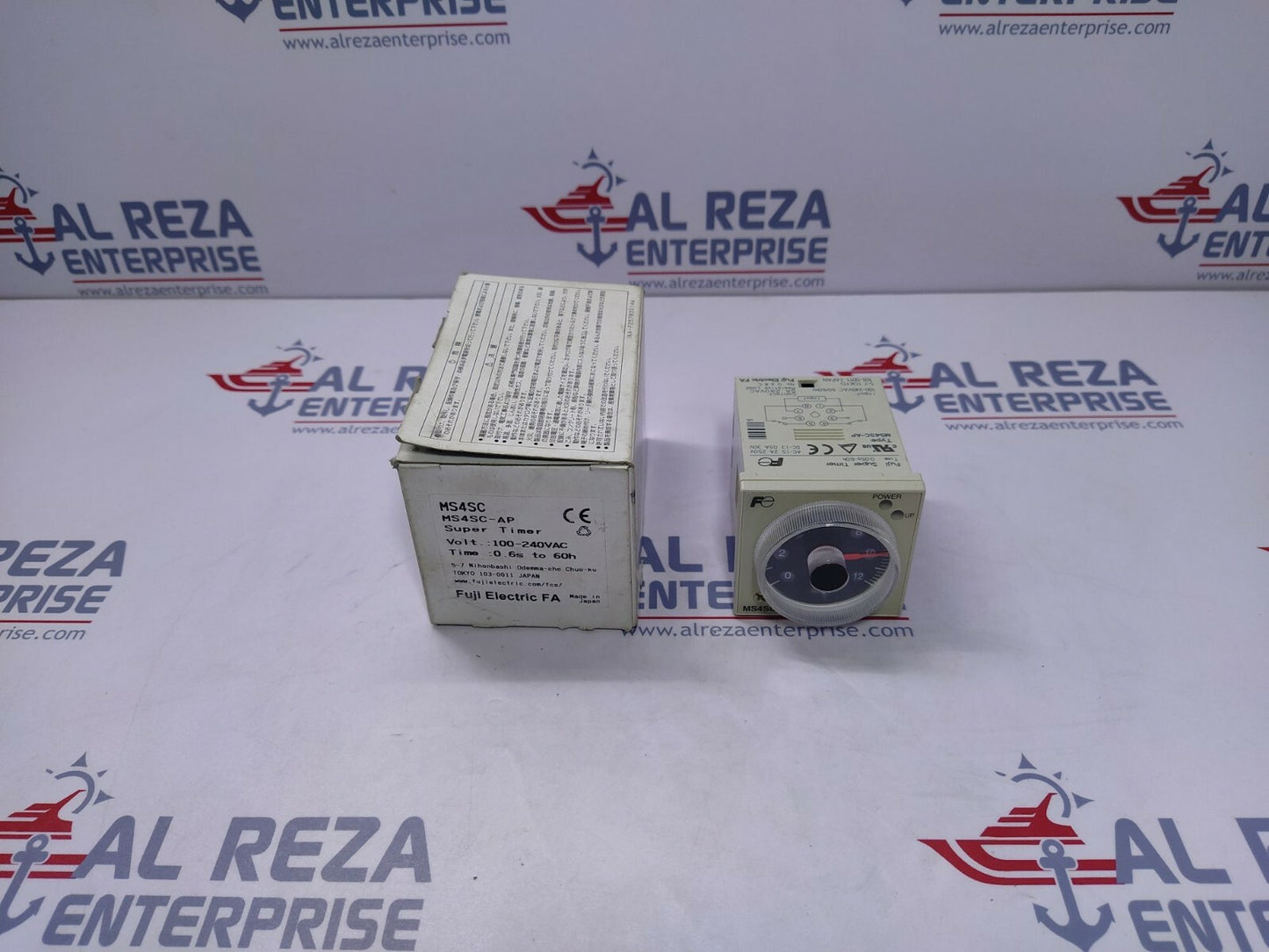 Fuji Electric MS4SC Super Timer MS4SC-AP 100-240VAC 0.6 SEC - 60 HOUR
