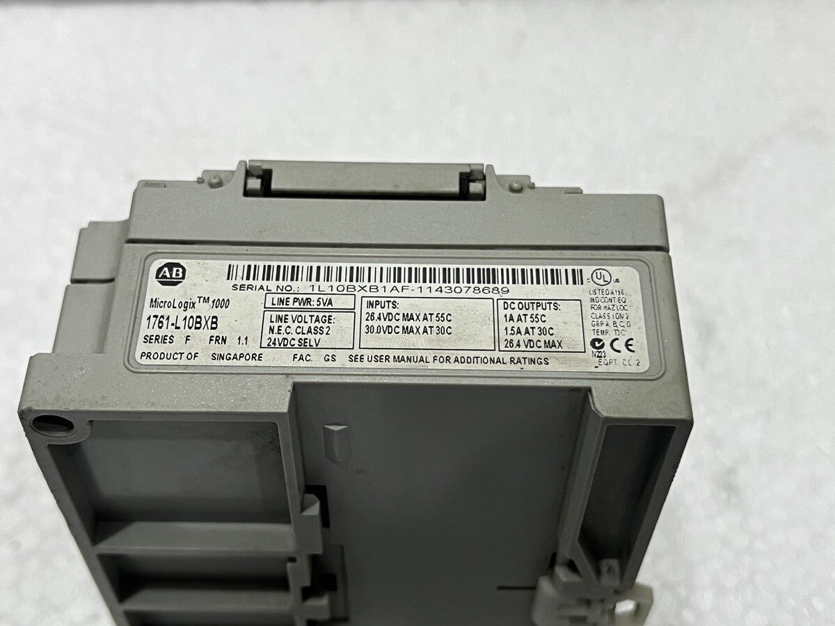 ALLEN BRADLEY MICROLOGIX 1000 CAT 1761-L10BXB SER F
