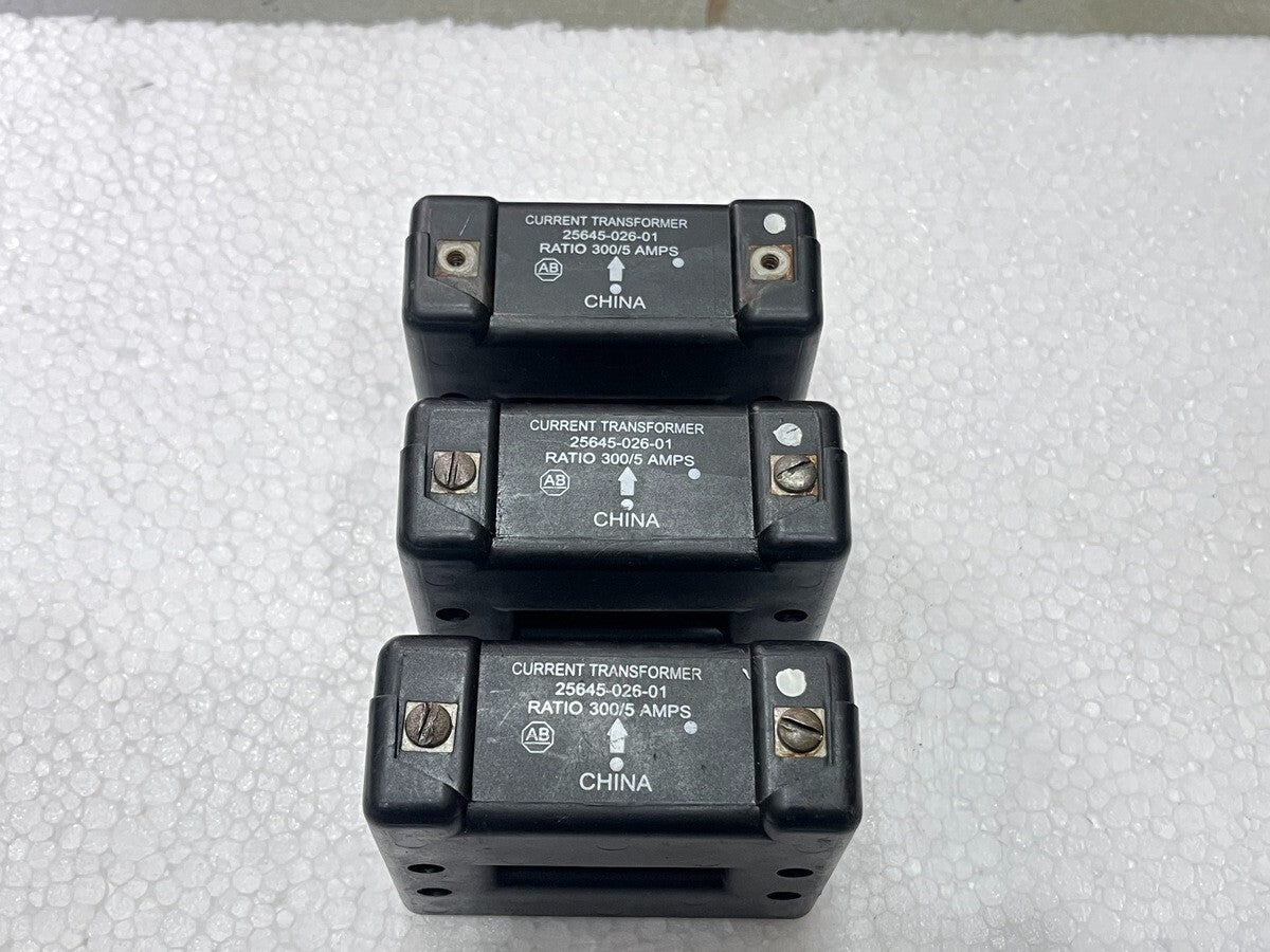 ALLEN BRADLEY 25645-026-01 CURRENT TRANSFORMER CITI COIL 300/5 AMPS 592-EC3HF